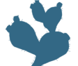 small silhouette of a cactus