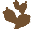 small silhouette of a cactus